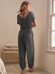 Grey Sandwash Modal Jumpsuit - Image 2 of 10