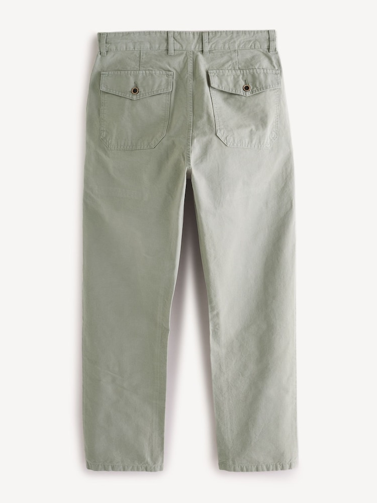 Armor Lux Green Straight Leg Fatigue 100% Cotton Trousers - Image 2 of 5