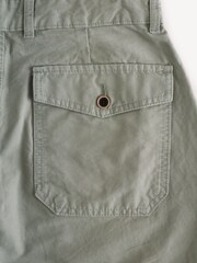 Armor Lux Green Straight Leg Fatigue 100% Cotton Trousers - Image 5 of 5