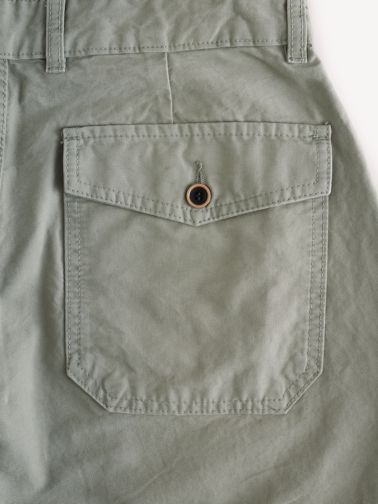 Armor Lux Green Straight Leg Fatigue 100% Cotton Trousers - Image 5 of 5