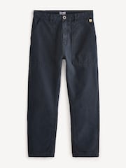 Armor Lux Blue Straight Leg Fatigue Trousers - Image 1 of 5