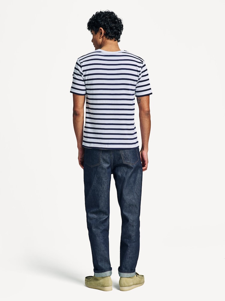Armor Lux Morgat Breton Stripe Short Sleeve T-Shirt - Image 2 of 5 Armor Lux Morgat Breton Stripe Short Sleeve T-Shirt - Image 2 of 5