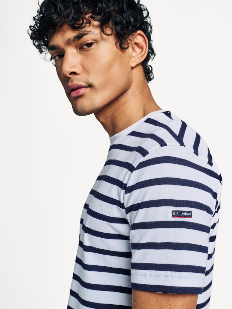 Armor Lux Morgat Breton Stripe Short Sleeve T-Shirt - Image 5 of 5 Armor Lux Morgat Breton Stripe Short Sleeve T-Shirt - Image 5 of 5