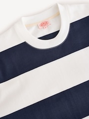 Armor Lux Blue Block Stripe Long Sleeve 100% Cotton T-Shirt - Image 9 of 12