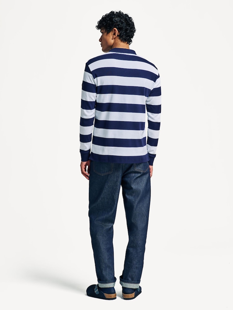 Armor Lux Green Pleuven Block Stripe Rugby Shirt - Image 2 of 5