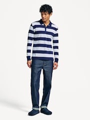 Armor Lux Green Pleuven Block Stripe Rugby Shirt - Image 3 of 5