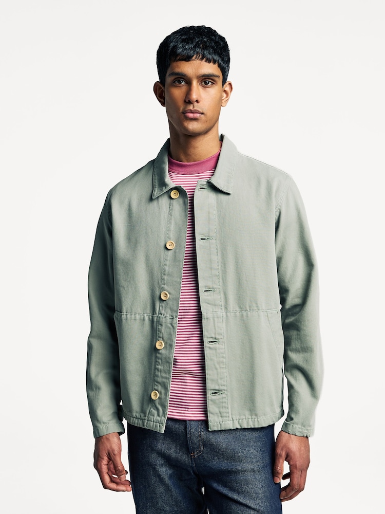 Armor Lux Green Heritage Fishermans Chore Jacket - Image 1 of 5