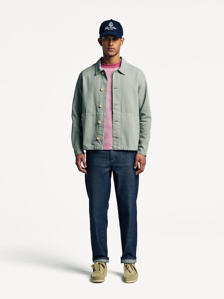 Armor Lux Green Heritage Fishermans Chore Jacket - Image 3 of 5