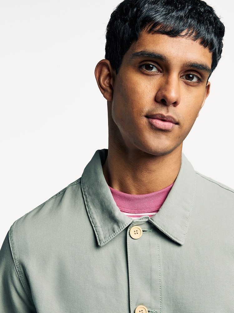 Armor Lux Green Heritage Fishermans Chore Jacket - Image 4 of 5