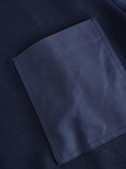 Armor Lux Blue Heritage Pocket Crew Neck Sweatshirt - Image 10 of 12