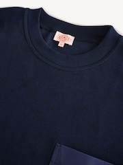 Armor Lux Blue Heritage Pocket Crew Neck Sweatshirt - Image 9 of 12