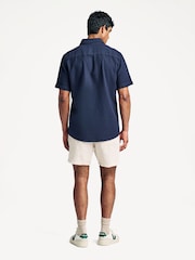 Armor Lux Blue Heritahe Short Sleeve Button Down Collar Shirt - Image 4 of 12