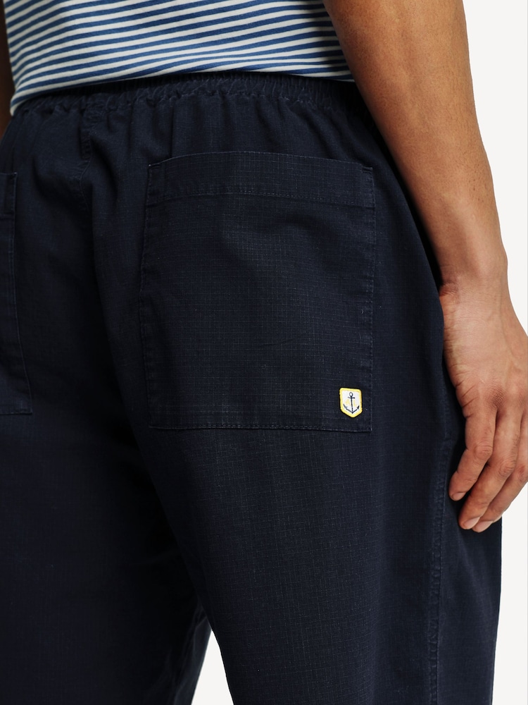 Armor Lux Blue Heritage Ripstop Drawstring Shorts - Image 6 of 6 Armor Lux Blue Heritage Ripstop Drawstring Shorts - Image 6 of 6