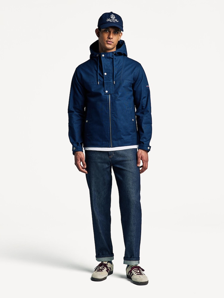 Armor Lux Blue Zip Up Jacket - Image 2 of 5