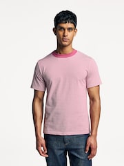 Armor Lux Pink Heritage Breton Stripe T-Shirt - Image 1 of 5