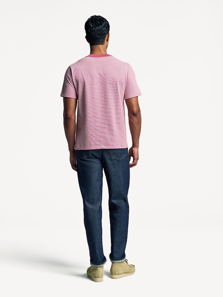 Armor Lux Pink Heritage Breton Stripe T-Shirt - Image 2 of 5