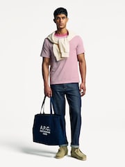 Armor Lux Pink Heritage Breton Stripe T-Shirt - Image 3 of 5