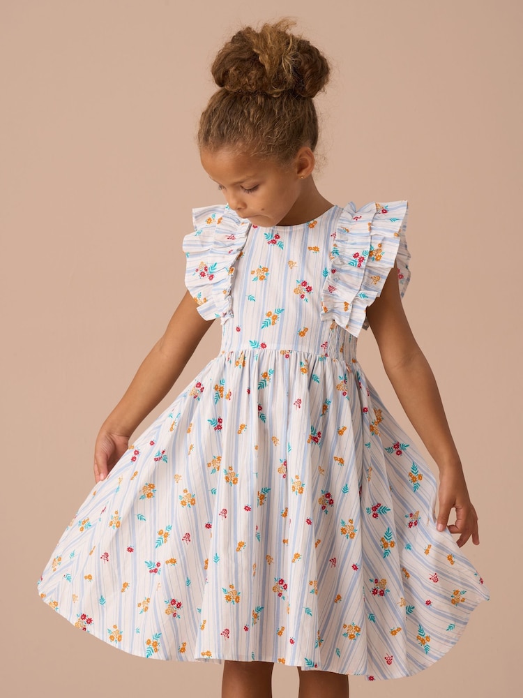 Angel & Rocket Blue Francesca Shirred Panel Dress - Image 1 of 7