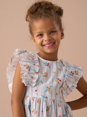Angel & Rocket Blue Francesca Shirred Panel Dress - Image 3 of 7