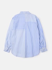 Angel & Rocket Blue Adele Mix Stripe 100% Cotton Shirt - Image 7 of 8