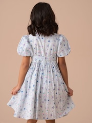 Angel & Rocket Blue Danni Printed 100% Cotton Shirt Dress - Image 3 of 7