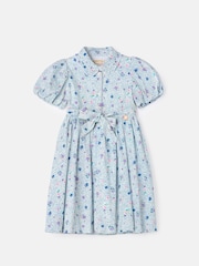 Angel & Rocket Blue Danni Printed 100% Cotton Shirt Dress - Image 5 of 7