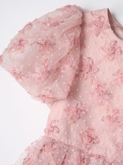 Angel & Rocket Pink Ines Purple Embellished Puff Sleeve Dress - Image 15 of 15