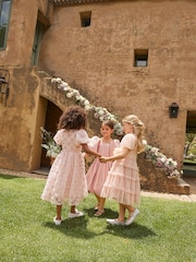 Angel & Rocket Pink Ines Purple Embellished Puff Sleeve Dress - Image 4 of 15