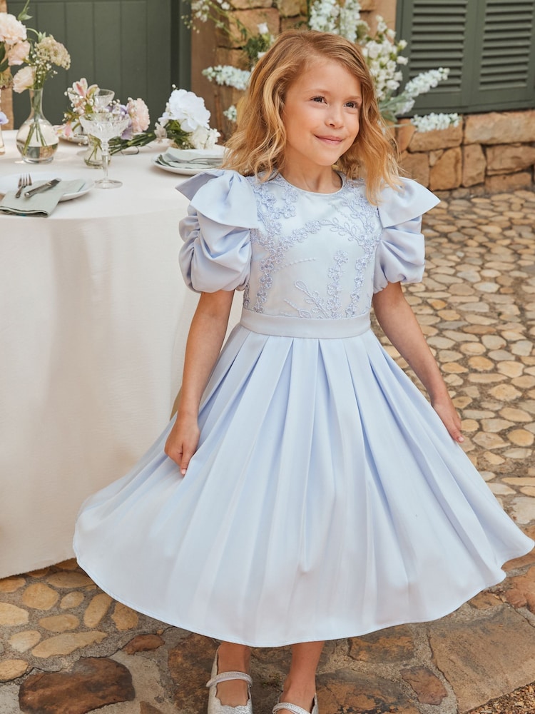 Angel & Rocket Blue Coralie Embroidered Bodice Dress - Image 1 of 15