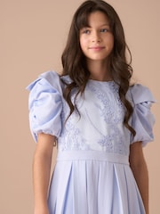 Angel & Rocket Blue Coralie Embroidered Bodice Dress - Image 12 of 15