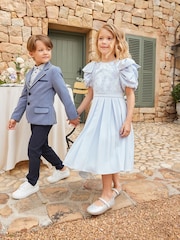 Angel & Rocket Blue Coralie Embroidered Bodice Dress - Image 2 of 15