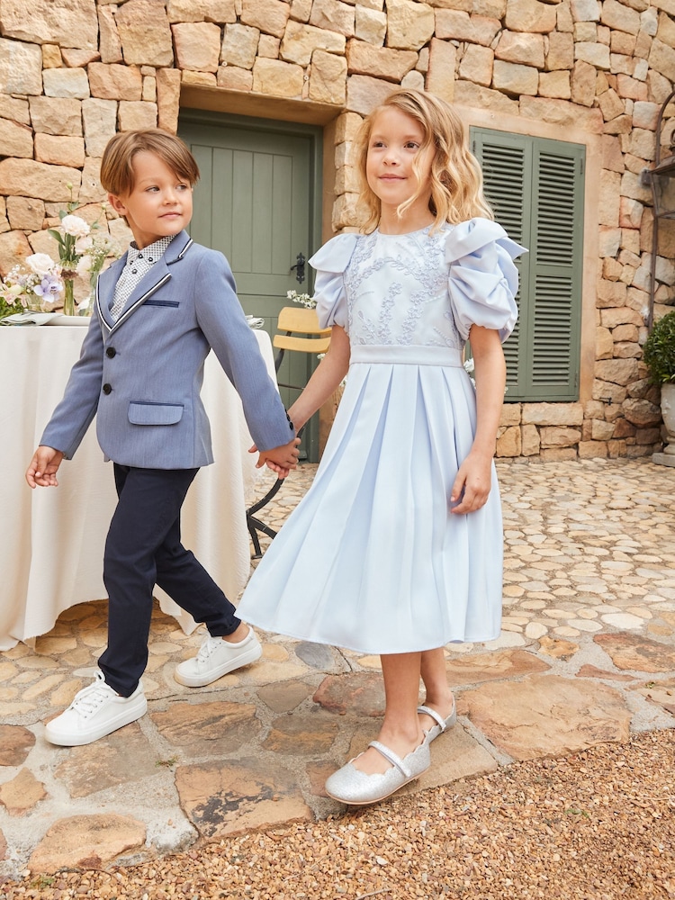 Angel & Rocket Blue Coralie Embroidered Bodice Dress - Image 2 of 15