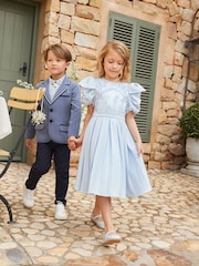 Angel & Rocket Blue Coralie Embroidered Bodice Dress - Image 7 of 15