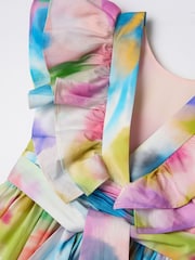 Angel & Rocket Pink Anna Multi Ruffle Sleeve Print Dress - Image 7 of 7