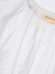 Angel & Rocket Michela White Bubble Hem Top - Image 7 of 7