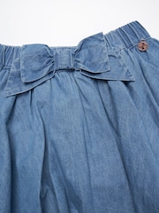 Angel & Rocket Annie Blue Bubble Hem Denim Skirt - Image 7 of 7