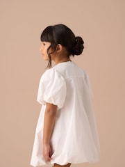 Angel & Rocket Nadia White Bubble Hem Bow Dress - Image 2 of 7