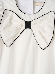 Angel & Rocket Nadia White Bubble Hem Bow Dress - Image 7 of 7
