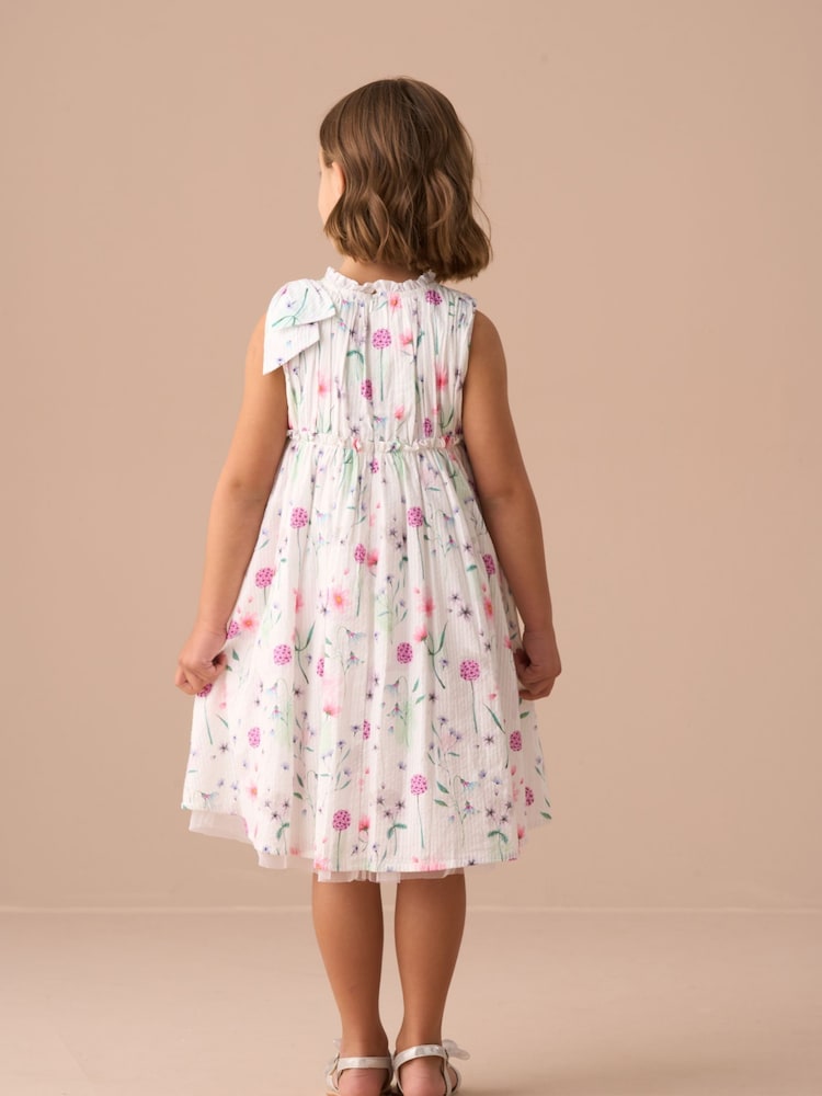 Angel & Rocket Giana Bow Shoulder Print Dress - Image 3 of 7