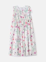 Angel & Rocket White Giana Bow Shoulder Print Dress - Image 5 of 7