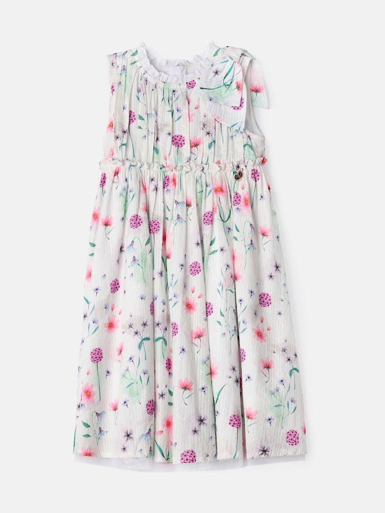 Angel & Rocket Giana Bow Shoulder Print Dress - Image 5 of 7