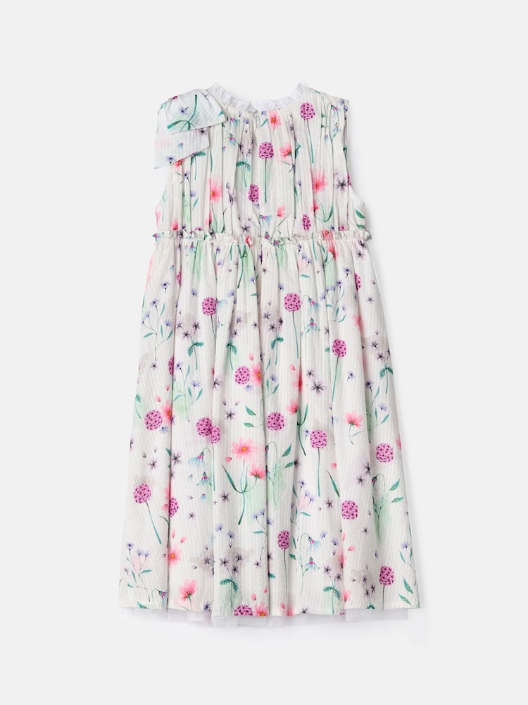 Angel & Rocket Giana Bow Shoulder Print Dress - Image 6 of 7