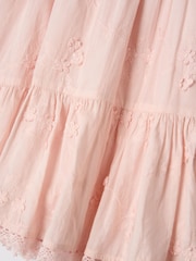 Angel & Rocket Pink 100% Cotton Natalia 3D Flower Dress - Image 8 of 8