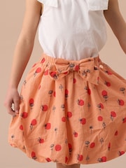 Angel & Rocket Orange Bubble Hem Denim Skirt - Image 1 of 5