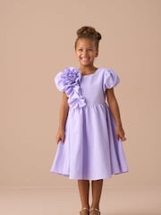Angel & Rocket Purple Lourdes Corsage Waist Dress - Image 11 of 14