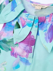 Angel & Rocket Green Margaux Ivory Petal Collar 100% Cotton Top - Image 12 of 12