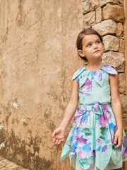 Angel & Rocket Green Margaux Ivory Petal Collar 100% Cotton Top - Image 2 of 12