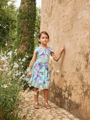 Angel & Rocket Green Margaux Ivory Petal Collar 100% Cotton Top - Image 3 of 12