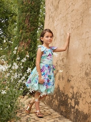Angel & Rocket Green Margaux Ivory Petal Collar 100% Cotton Top - Image 4 of 12