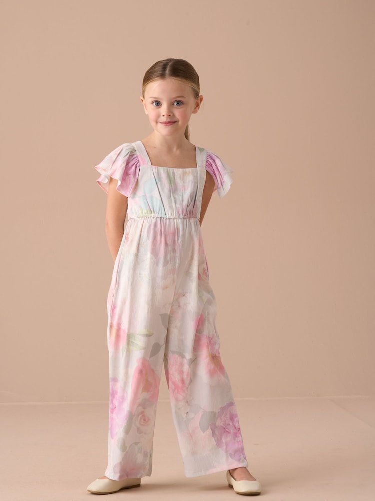 Angel & Rocket Green Gracie Multi Cape Collar Jumpsuit - Image 1 of 9